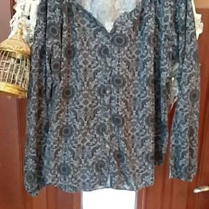 Elegant faded glory blouse